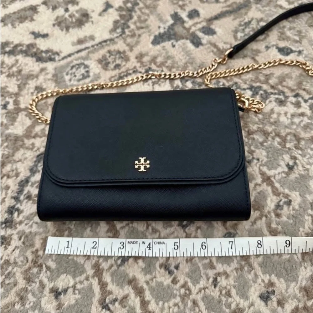 Tory Burch Black Crossbody with Gold Chain - Picture 2 of 9